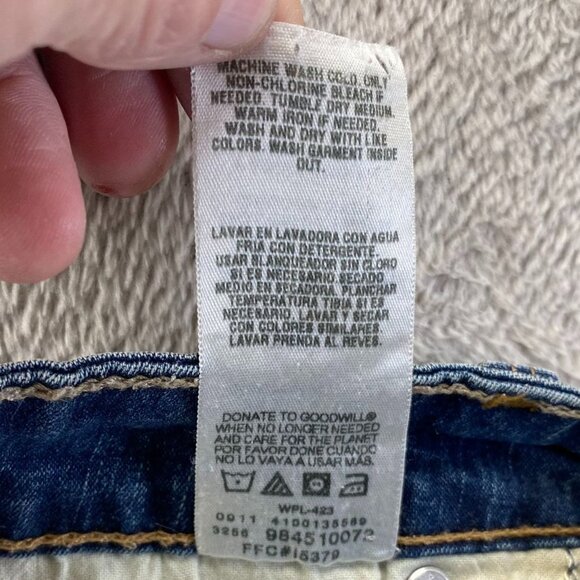 Signature By Levi Strauss & Co. Womens Medium Blue Bootcut Jeans Misses 8 Short - Picture 12 of 16